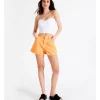 Flash Sale 👏 Miss Shop Recycled Blend Coloured Denim Short In Orange ⭐