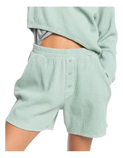 Budget ⭐ Quiksilver Sunshine Land Tracksuit Shorts Green Milieu ✔️