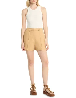 Top 10 🔥 Sass & Bide The Manifest High Waisted Short In Brown 🎁 -shorts-casual Sales Store unnamed file 760