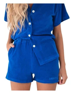 Best reviews of ⌛ Ambition The Label Organic Cotton 👩 Women's Shorts In Blue 🧨