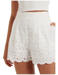 Cheap 🤩 Forever New Leonie Broderie Shorts In Porcelain 🌟 -shorts-casual Sales Store unnamed file 796