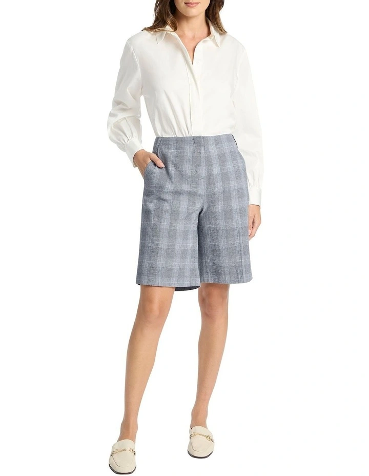 Outlet β¨ David Lawrence Leslie Tailored Check Shorts In Midnight π 4 Outlet β¨ David Lawrence Leslie Tailored Check Shorts In Midnight π - Image 2