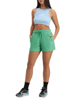 Brand new ⌛ Champion Reverse Weave Terry Relaxed Shorts In Green Crisp 😍 -shorts-casual Sales Store unnamed file 843
