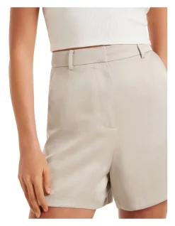 Promo 🧨 Forever New Alba Satin Shorts In Silver 👏 -shorts-casual Sales Store unnamed file 856