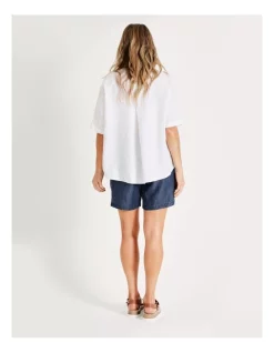 Deals 💯 Regatta Sustainable Lyocell Elastic Waist Short With Functional Waist Tie In Indigo 🥰 -shorts-casual Sales Store unnamed file 86