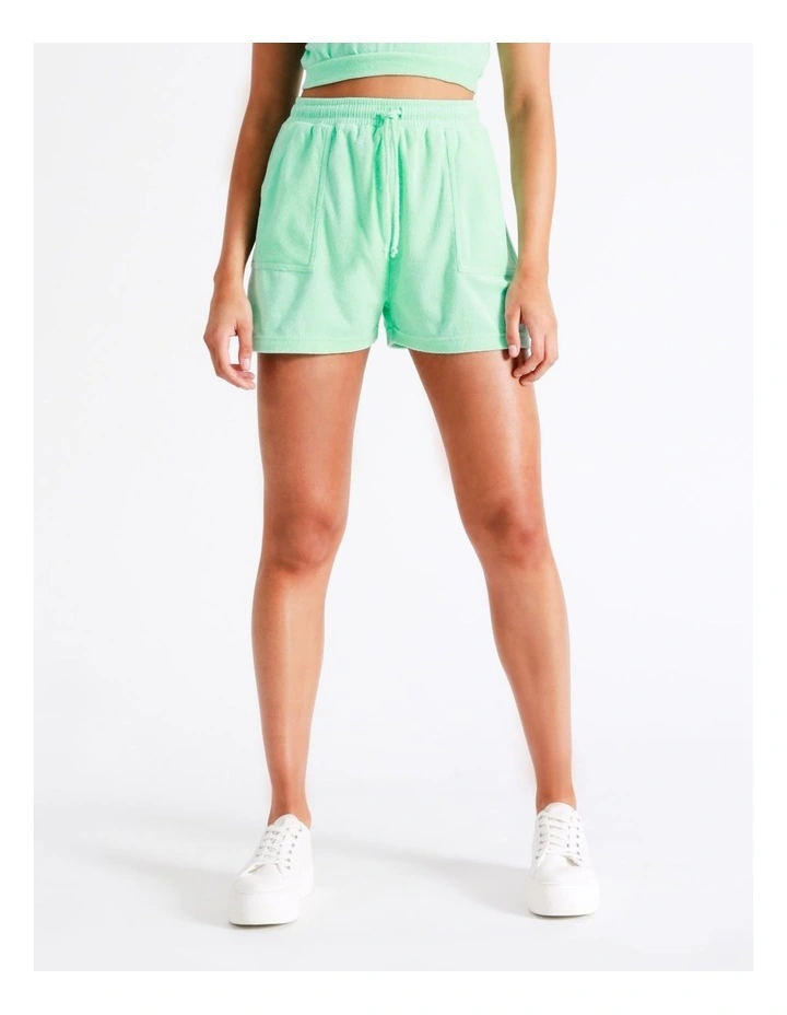 Best Sale ⌛ Miss Shop Organic Cotton Blend Terry Short In Jade ✨ 4 Best Sale ⌛ Miss Shop Organic Cotton Blend Terry Short In Jade ✨ - Image 3
