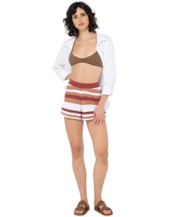 Flash Sale 👍 Rusty Sandbar Knitted Short In Brown 🧨 -shorts-casual Sales Store unnamed file 941