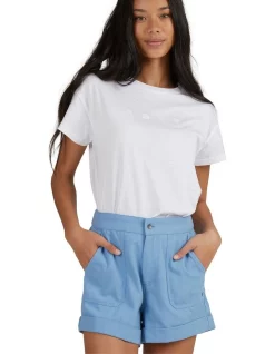 Discount 🛒 Roxy Alta Shorts In Blue 💯 -shorts-casual Sales Store unnamed file 956